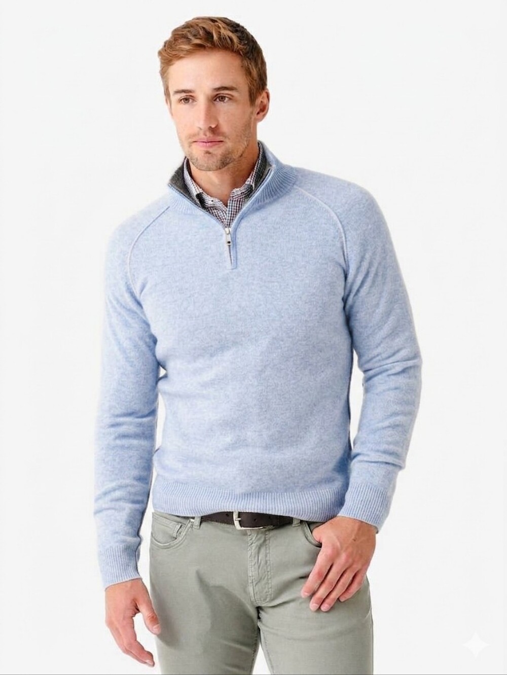 Naadam Wool Cashmere Quarter Zip Sweater Pullover